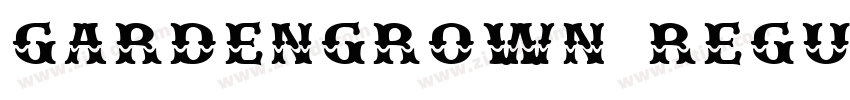 GARDENGROWN REGULAR字体转换